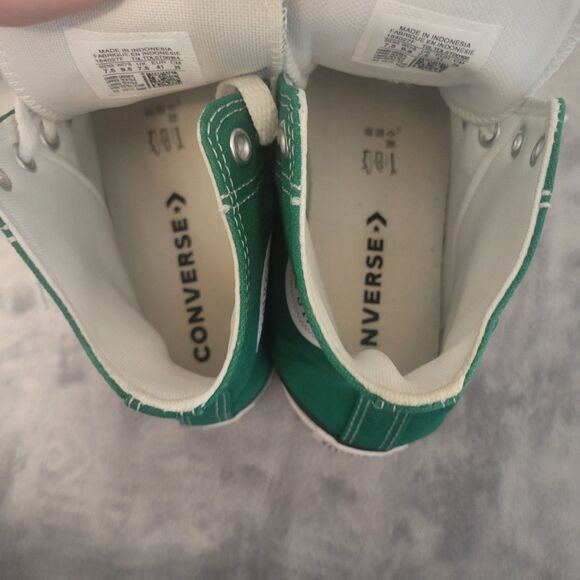 Converse All Star Chuck Taylor High Top Green Canvas Shoes Womens Size 9.5 - Picture 9 of 10